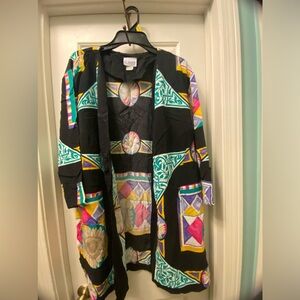 Vintage retro 80's Colorful Geometric Patterned Jacket